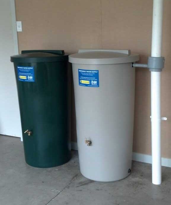 Ecotanks showing the two colours green and beige